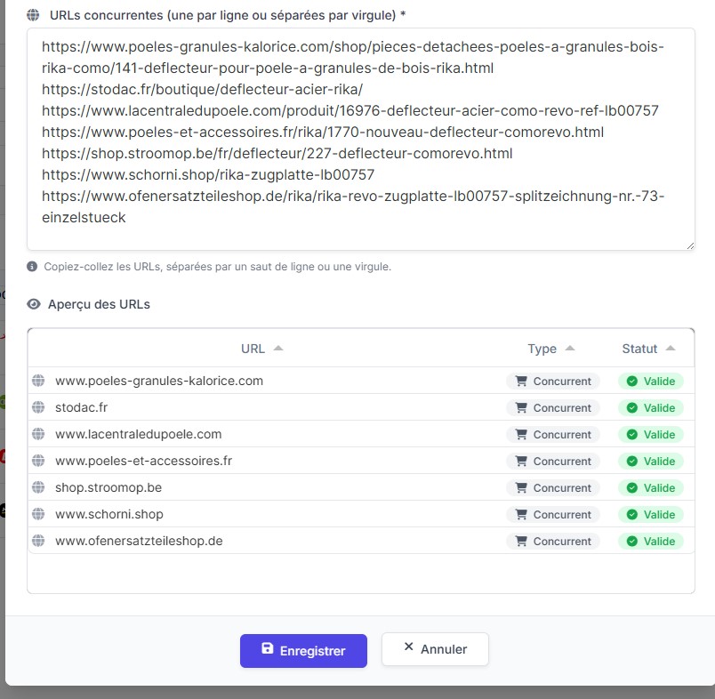 Ajout manuel d'un produit